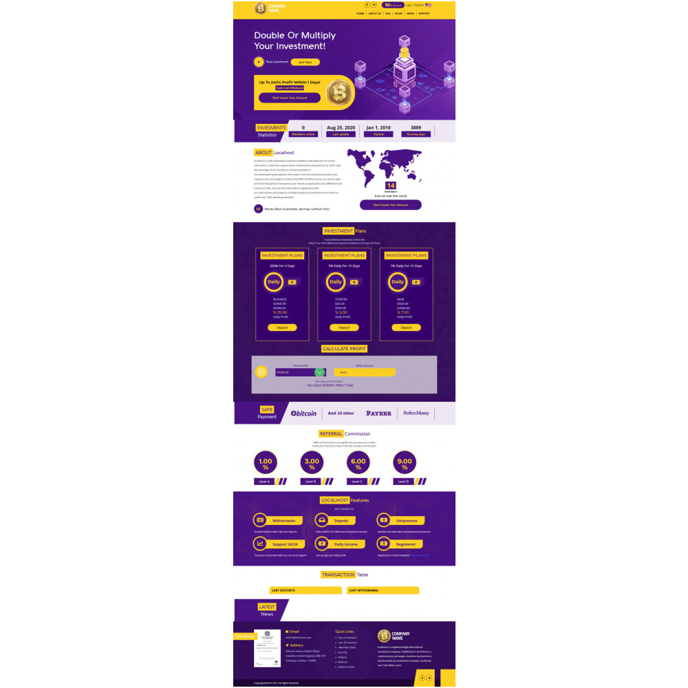 GoldCoders HYIP Template – 244
