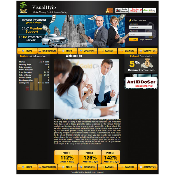 GoldCoders HYIP Template – 272