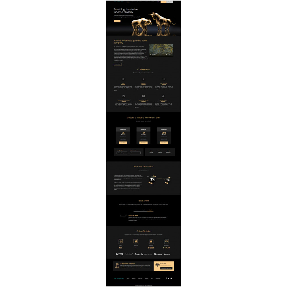 GoldCoders HYIP Template – 279