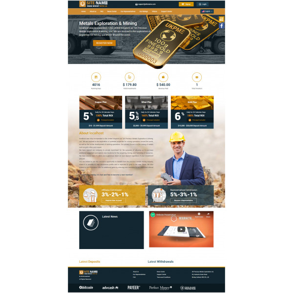 GoldCoders HYIP Template – 282
